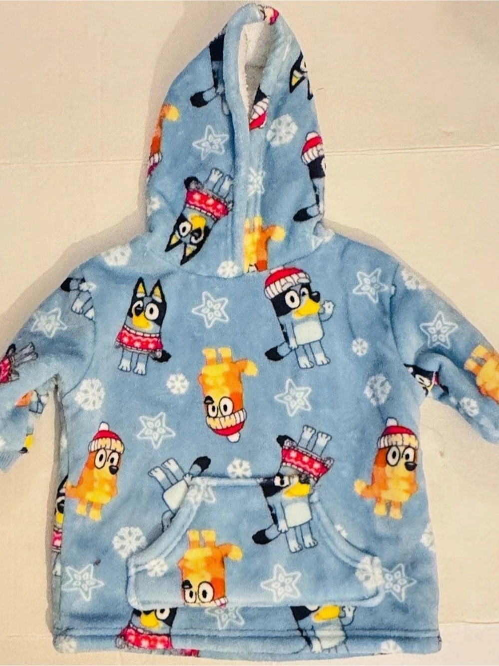 NWOT Bluey and Friends Character Print Hoodie Character Print Hoodie Blue Baby 1